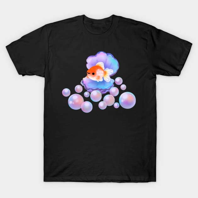 Pearlscale goldfish with pearls T-Shirt by pikaole